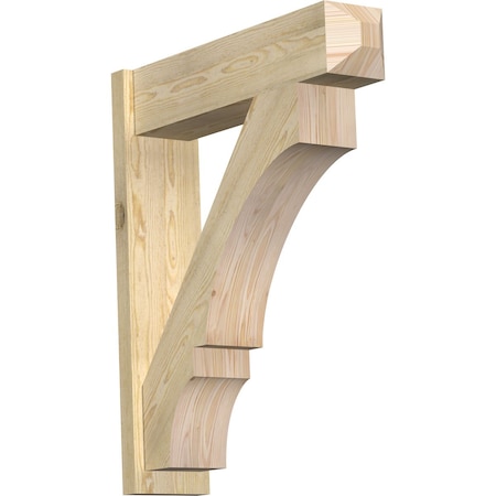 Ekena Millwork Balboa Craftsman Rough Sawn Outlooker, Douglas Fir, 8"W x 32"D x 38"H OUT08X32X38BOA04RDF